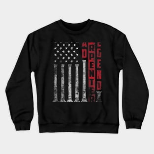 Dad Carpenter Legend Flag Love Fathers Day Crewneck Sweatshirt